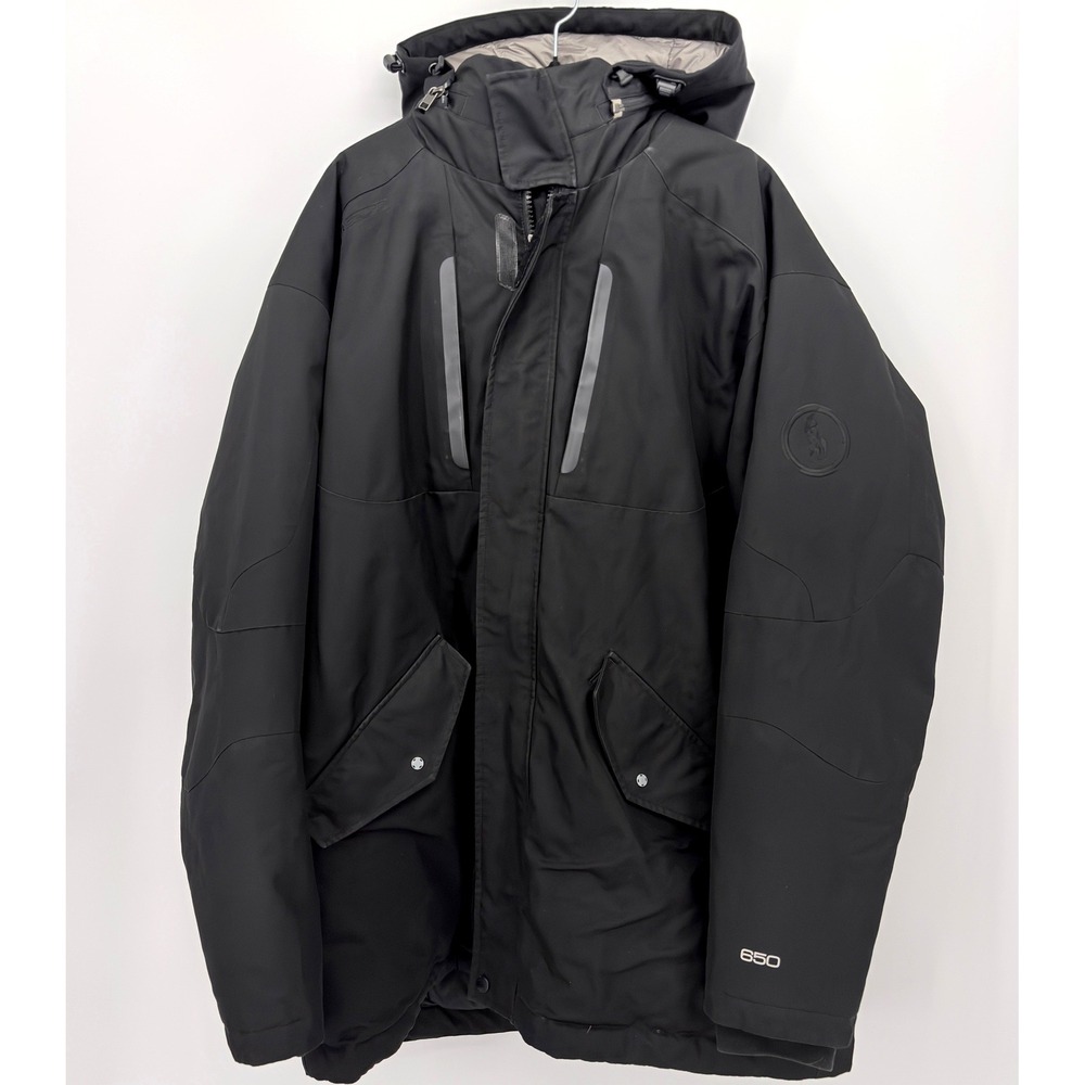 Polo Sport Ralph Lauren 650 Down Parka Men's Large Black Hooded Jacket pony